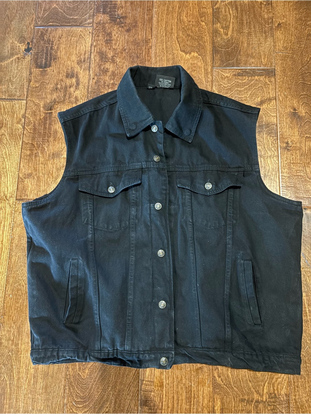 Allstate Black Denim Motorcycle Vest